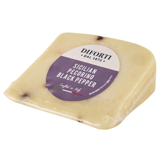 Italian Cheeses ~ Sicilian Pecorino Black Pepper Italian Cheeses ~ Sicilian Pecorino Black Pepper
