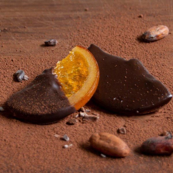 Dark Chocolate Dipped Candied Orange Segments