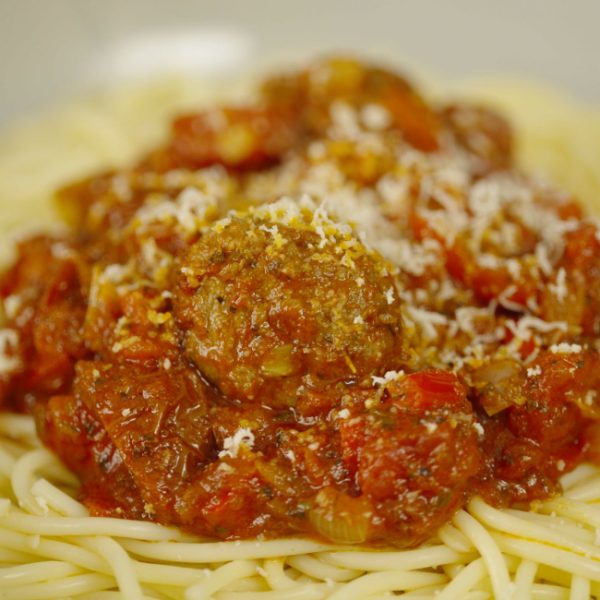 Arrabiata Romano Meatballs