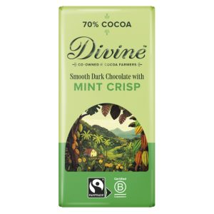 Sharing Bar ~ 70% Dark Chocolate With Mint Crisp