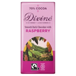 Sharing Bar ~ 70% Dark Chocolate With Raspberries